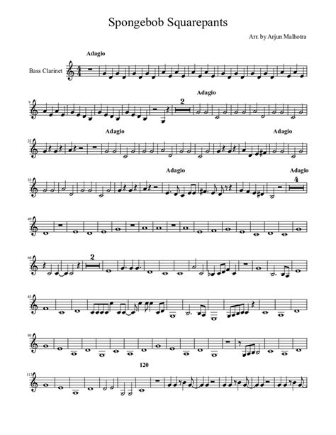 Bass Clarinet Sheet music | Musescore.com