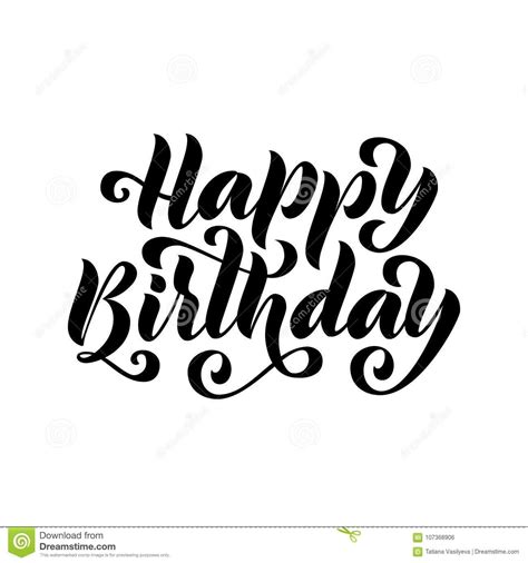 Happy Birthday Hand Lettering, Happy Birthday Calligraphy, Happy Birthday Download, Happy ...