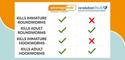 Compare Advantage Multi® for Cats (imidacloprid+moxidectin)