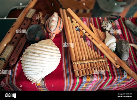 Traditional musical instruments, Lima, Peru Stock Photo - Alamy