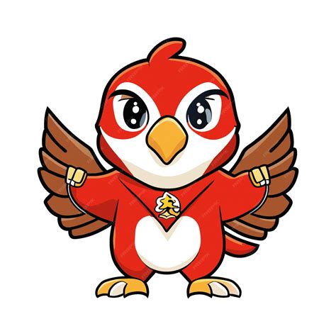 Premium AI Image | garuda bird character clipart artwork 0291