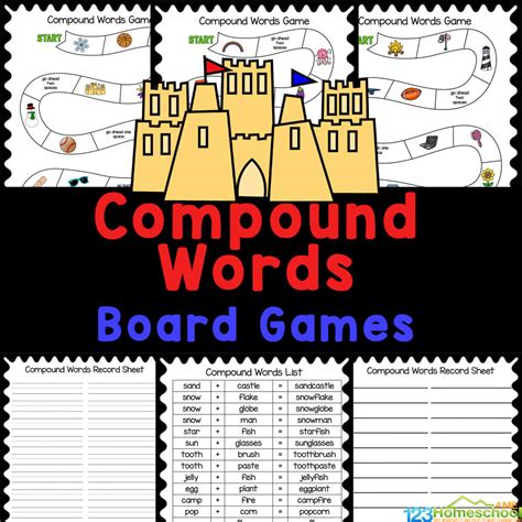 Compound Words Worksheet Kindergarten