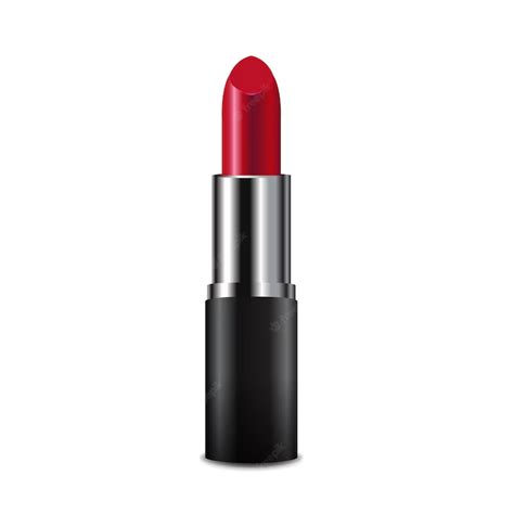 Lápiz labial rojo aislado fondo blanco | Vector Premium | Lapiz labial ...