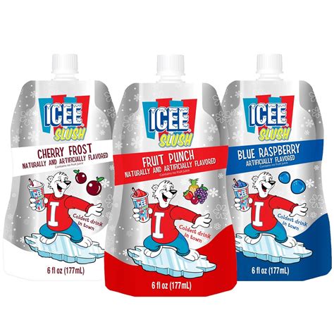 Icee Slush Variety Pack Frozen Fruit Juice 6 fl oz | Ubuy India