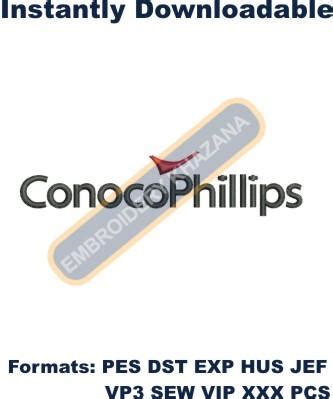 Embroidery Design ConocoPhillips Logo | Instant Download