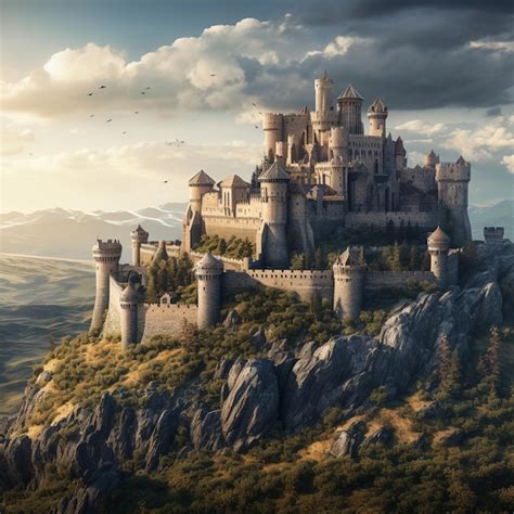 Premium AI Image | Elven Castle