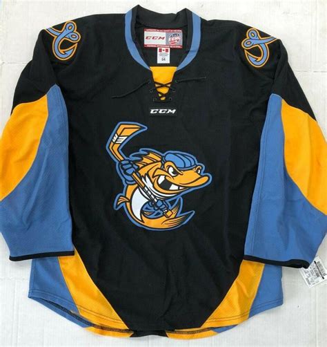 New Authentic Pro Stock CCM Toledo Walleye ECHL Hockey Player Jersey sz ...