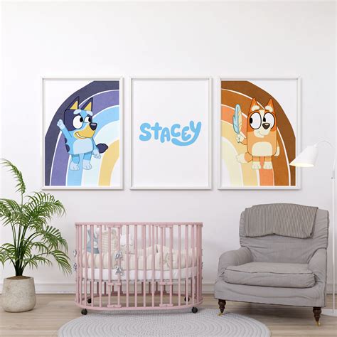 Bluey Nursery Decor Custom Made. Poster Image Picture for - Etsy Australia