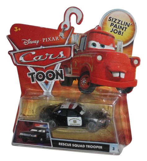 Disney Pixar Cars Movie Mater Tales Toon Rescue Squad Trooper Toy Car - Walmart.com