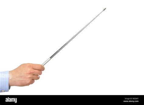 Hand with Stick Pointer Stock Photo - Alamy