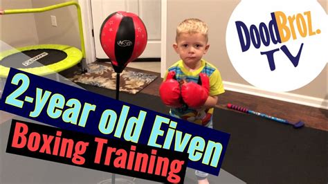 Boxing Training Toddler Style - YouTube