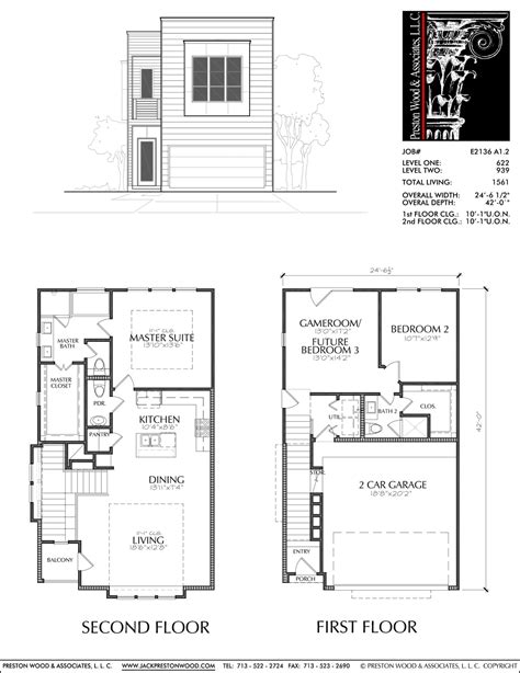 1 Level Townhouse Floor Plans - floorplans.click