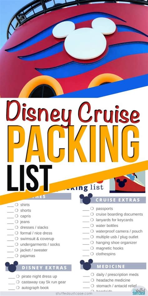 Important Things to Pack for Your Disney Cruise - Packing List [Printable]