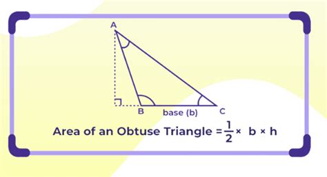 Obtuse Angled Triangle: Definition, Formula, Properties & Example