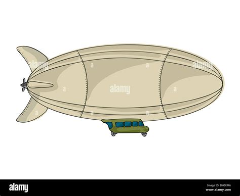 Cartoon zeppelin Stock Photo: 62095718 - Alamy