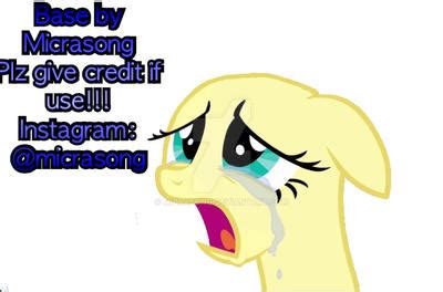 Mlp crying base by micrasong on DeviantArt