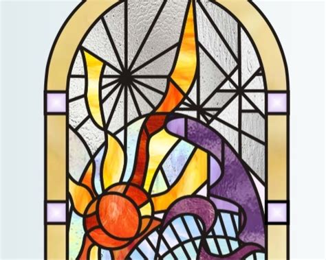 Creation day 4 sun moon stars and RUAH pg6 : GospelGlass, Custom interfaith stained glass patterns