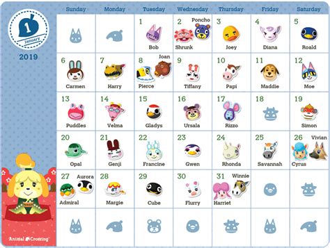 Calendrier officiel de Nintendo ! – Nook actu