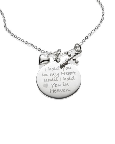 Mom Memorial Necklace Personalized I Hold You in My Heart - Etsy