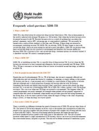 Frequently Asked Questions about XDR-TB | National Prevention Information Network | Connecting ...