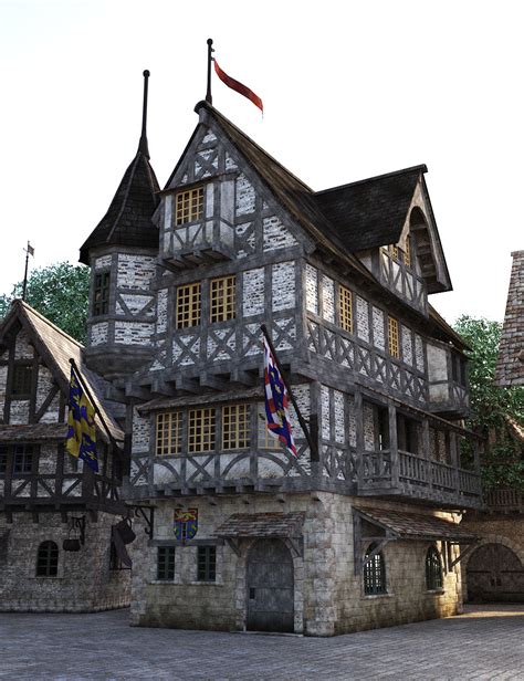 Modular Medieval Village | Daz 3D