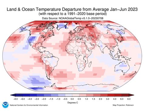 Year-to-date Temperature: January–June 2023 - Blog sulla meteorologia e ...