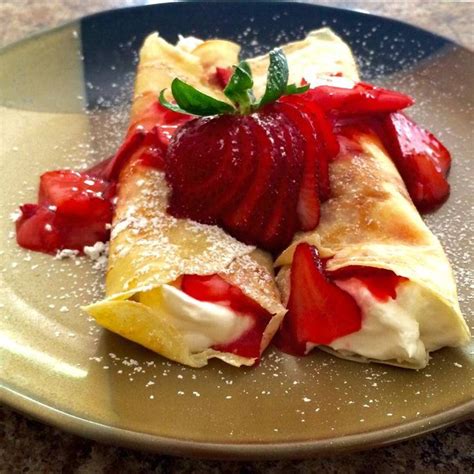 Creamy Strawberry Crepes | Recipe | Strawberry crepes, Strawberry crepes recipe, Desserts