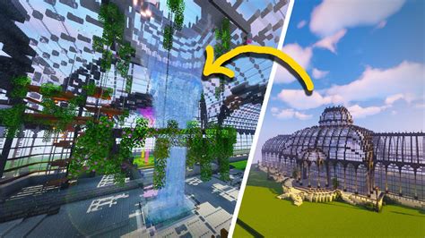 Minecraft: GREENHOUSE INTERIOR Of The Biggest Greenhouse In Minecraft ( Part 1 ) - YouTube