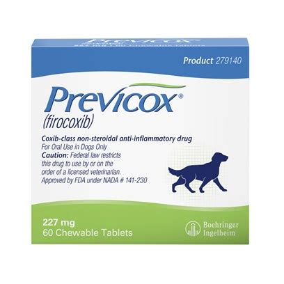 Previcox for Dogs, 57 and 227 mg tabs, OA NSAID - PetCareRx