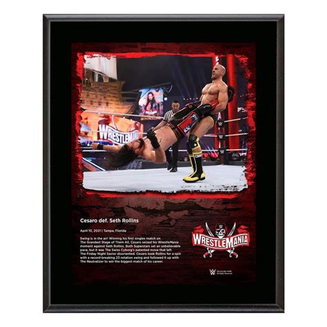 Cesaro WrestleMania 37 10x13 Commemorative Plaque | Pro Wrestling | Fandom