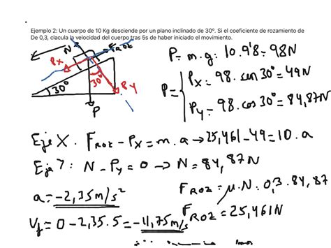 Ejemplos plano inclinado | Science, Dinamica | ShowMe