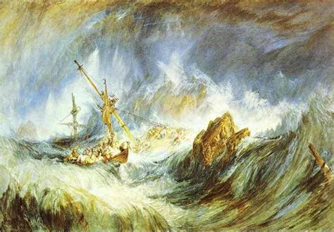 romanticism-art: “A Storm (Shipwreck), 1823, William Turner Medium: watercolor, paper” | Joseph ...