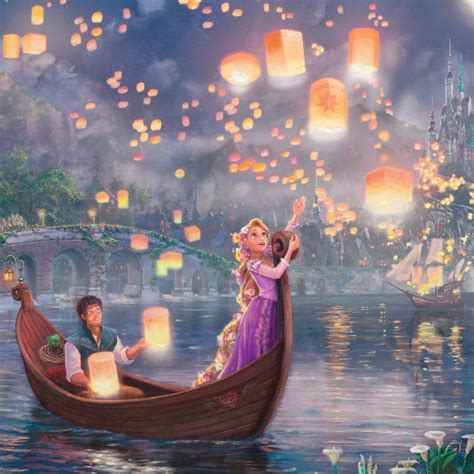 Disney Tangled - Limited Edition Canvas - Thomas Kinkade Studios ...