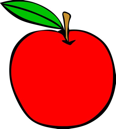 Clipart - Simple Fruit Apple