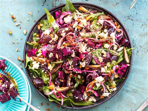 Beetroot, spiced almond, date and feta salad - Nadia Lim