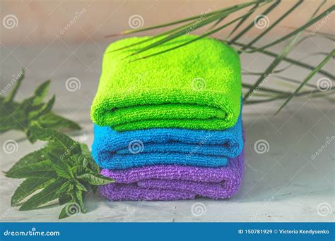 SPA Towel Beauty and Relaxation Concept Stock Image - Image of colorful ...