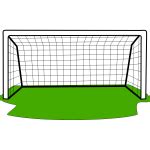 Soccer Goal Post Vector Clip Art | Free SVG