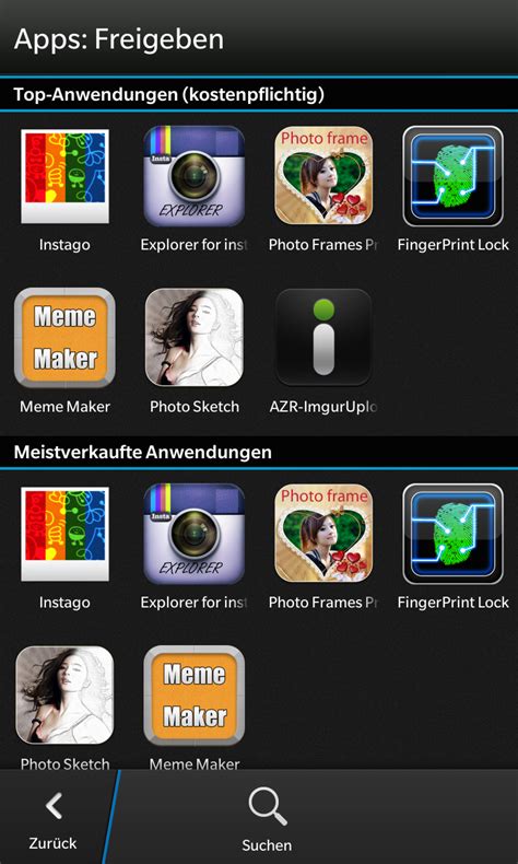 Instago in the top apps and most sold apps of the...