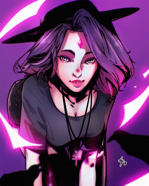 ArtStation - Raven . She's an icon., olifux art | Beast boy raven, Los ...