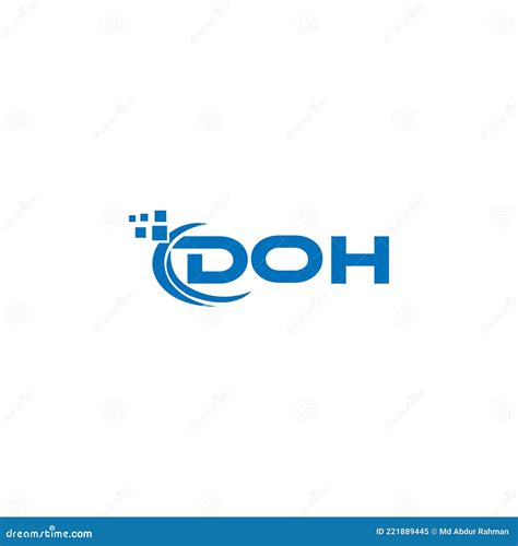 DOH Letter Logo Design On White Background. DOH Creative Initials Letter Logo Concept. DOH ...