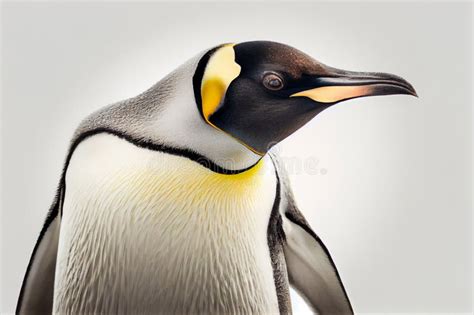 Emperor Penguin. Isolated on White Background Stock Illustration - Illustration of outdoors ...