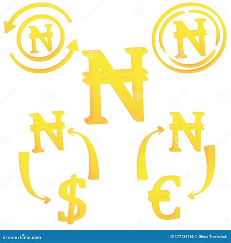 Nigerian Naira Currency Symbol Icon of Nigeria Stock Vector ...