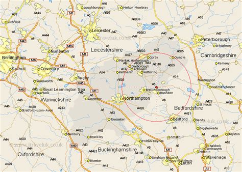 Irthlingborough Map - Street and Road Maps of Northamptonshire England UK