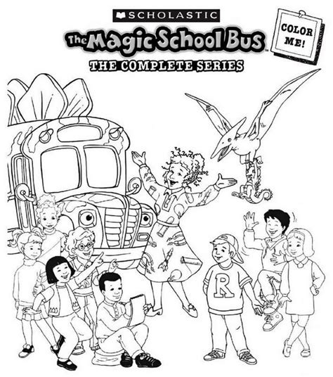 Magic School Bus Series Coloring Sheet Online