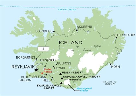 Golden Triangle Iceland Map