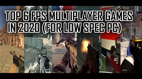 Top 6 best fps multiplayer games for low end PC 2020 (4GB/2GB RAM) - YouTube