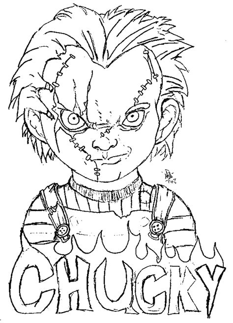 Chucky Coloring Pages Printable for Free Download