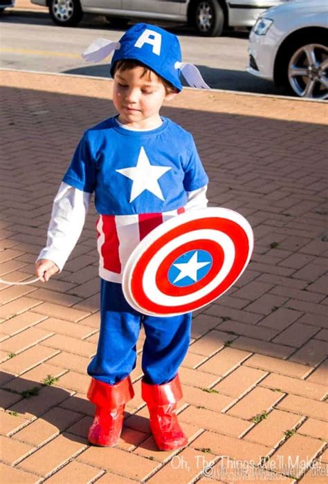 Homemade Captain America Costume - Oh, The Things We'll Make!