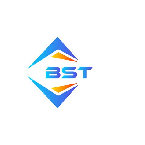 BST abstract technology logo design on white background. BST creative initials letter logo ...