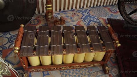 Javanese gamelan musical instruments 22978081 Stock Photo at Vecteezy